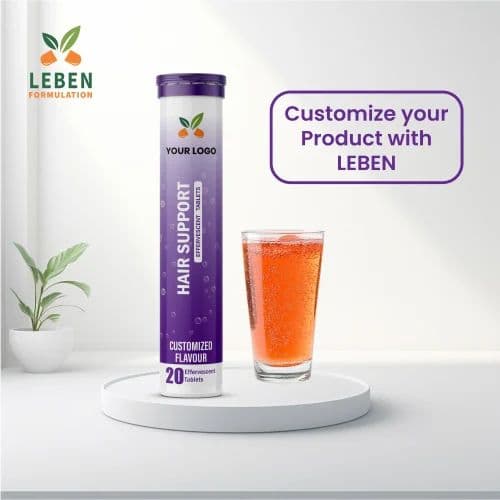 Hair Support Tablets - private label contract manufacturing by Leben Formulation