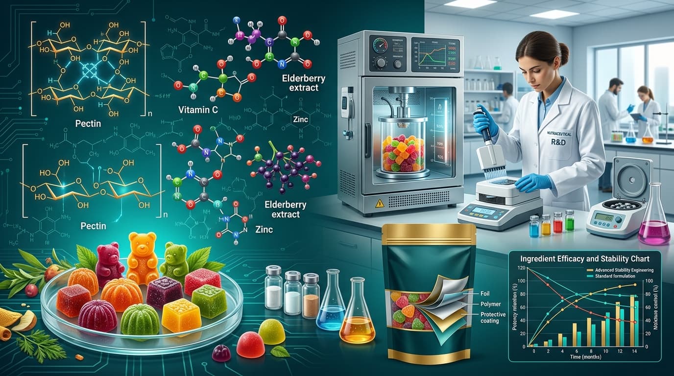 Functional Gummies Stability Engineering Case Study - Leben Formulation R&D