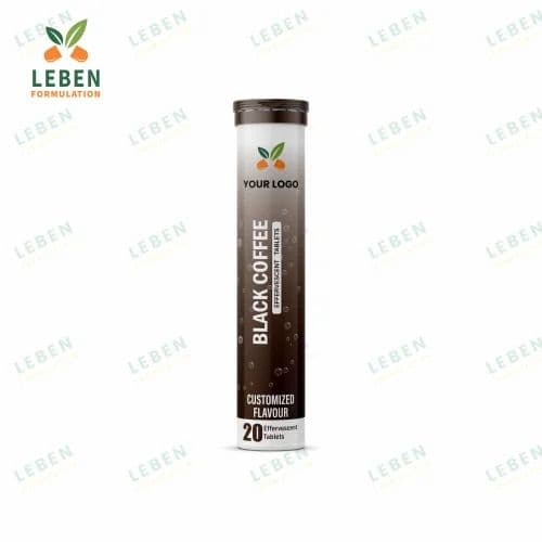 Black Coffee Tablet - private label contract manufacturing by Leben Formulation