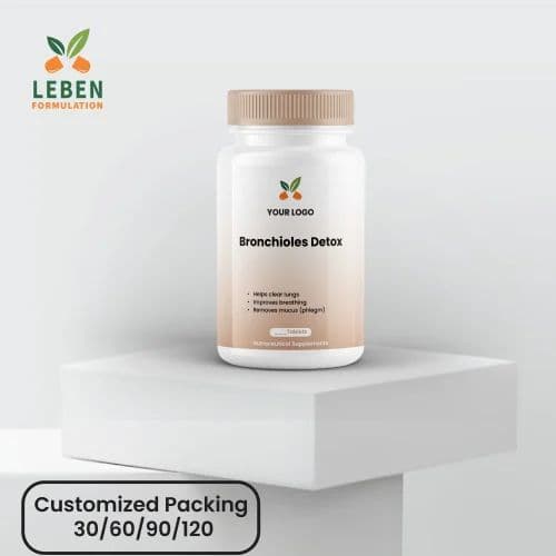 Bronchioles Detox Tablet - private label contract manufacturing by Leben Formulation