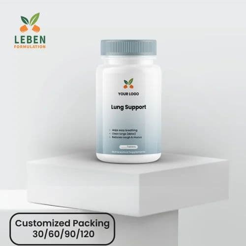 Lungs Support Tablet - private label contract manufacturing by Leben Formulation