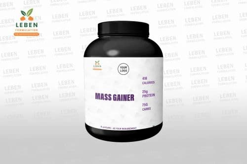 Mass Gainer Supplement - private label contract manufacturing by Leben Formulation