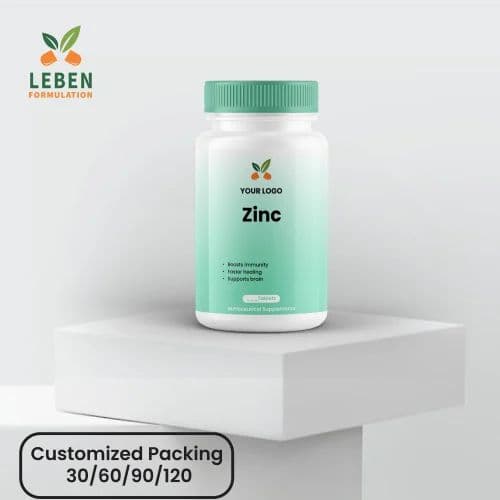 Zinc Acetate Tablets - private label contract manufacturing by Leben Formulation